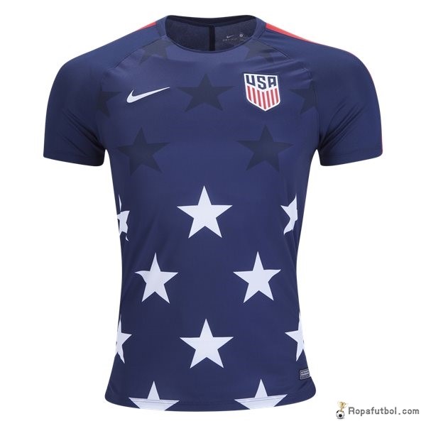 Camiseta Entrenamiento Estados Unidos Pre Match 2017 Azul